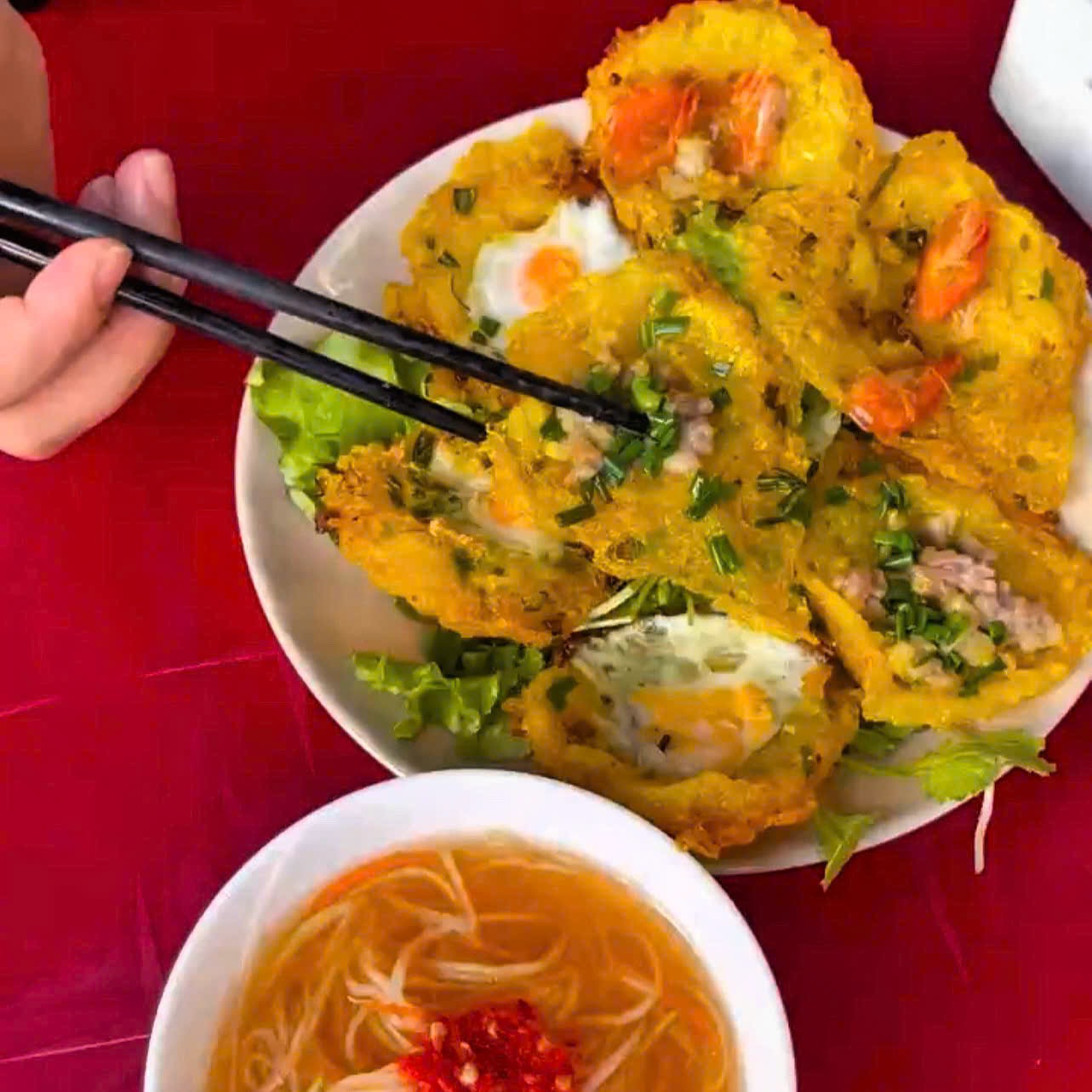 BÁNH CĂN 5 CÁI (TRỨNG, TÔM, THỊT HEO XAY)