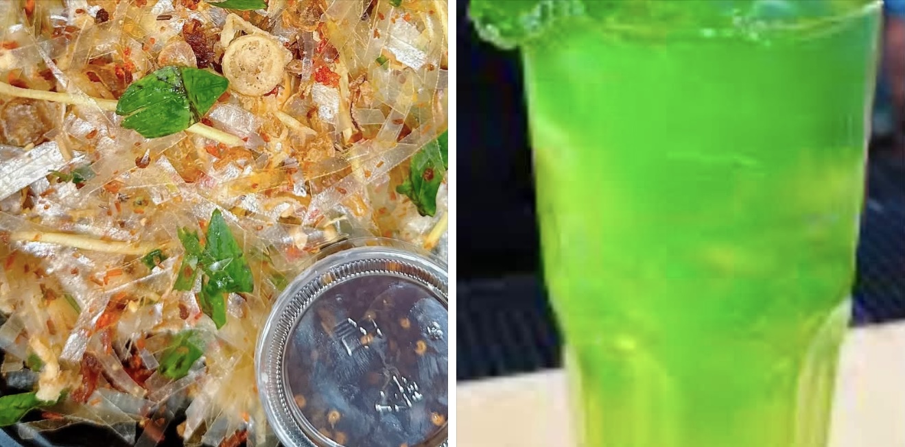 Combo Bánh Tráng Trộn Khô Bò & Trà Táo
