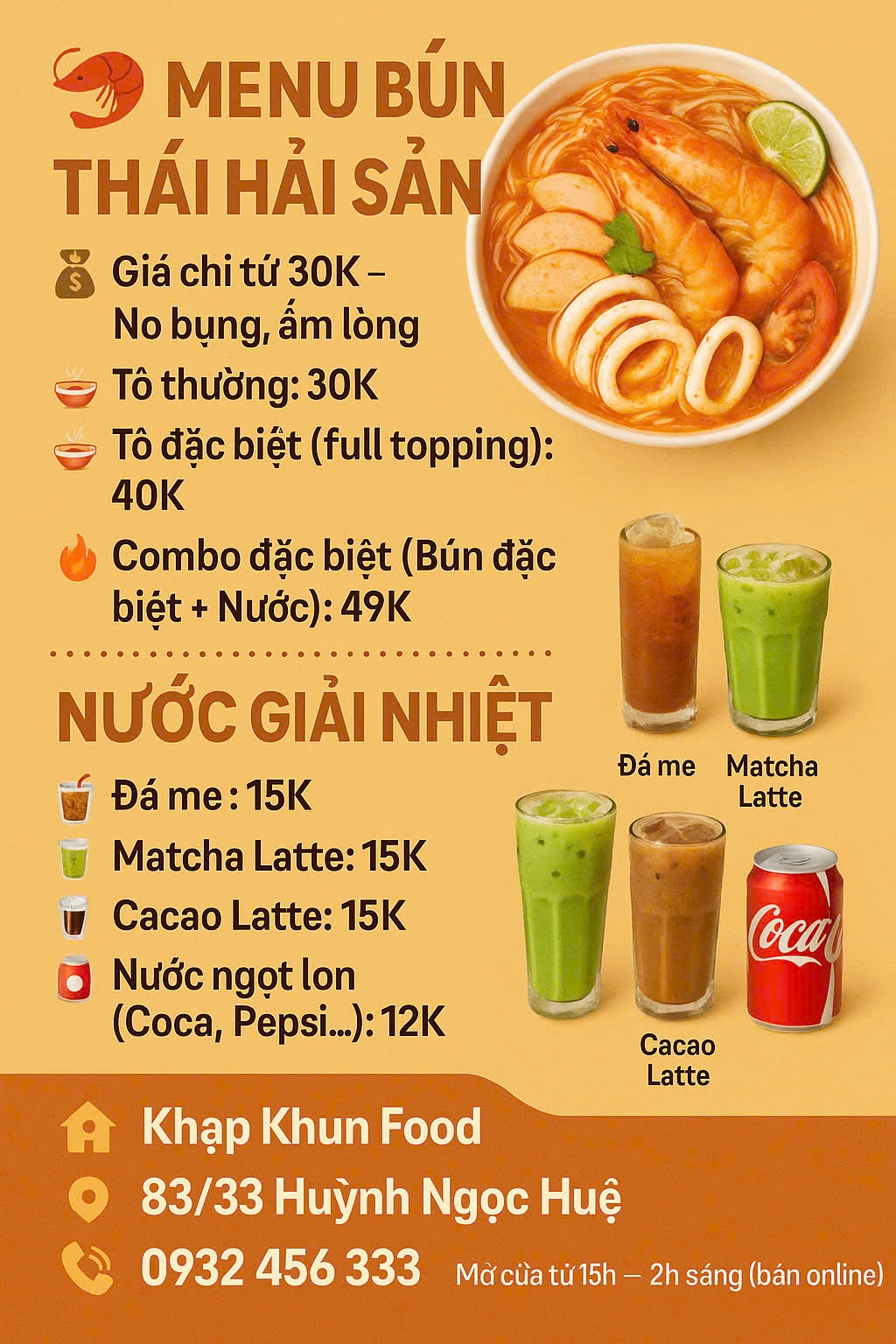 Bún Thái Hải Sản - Khạp Khun Food
