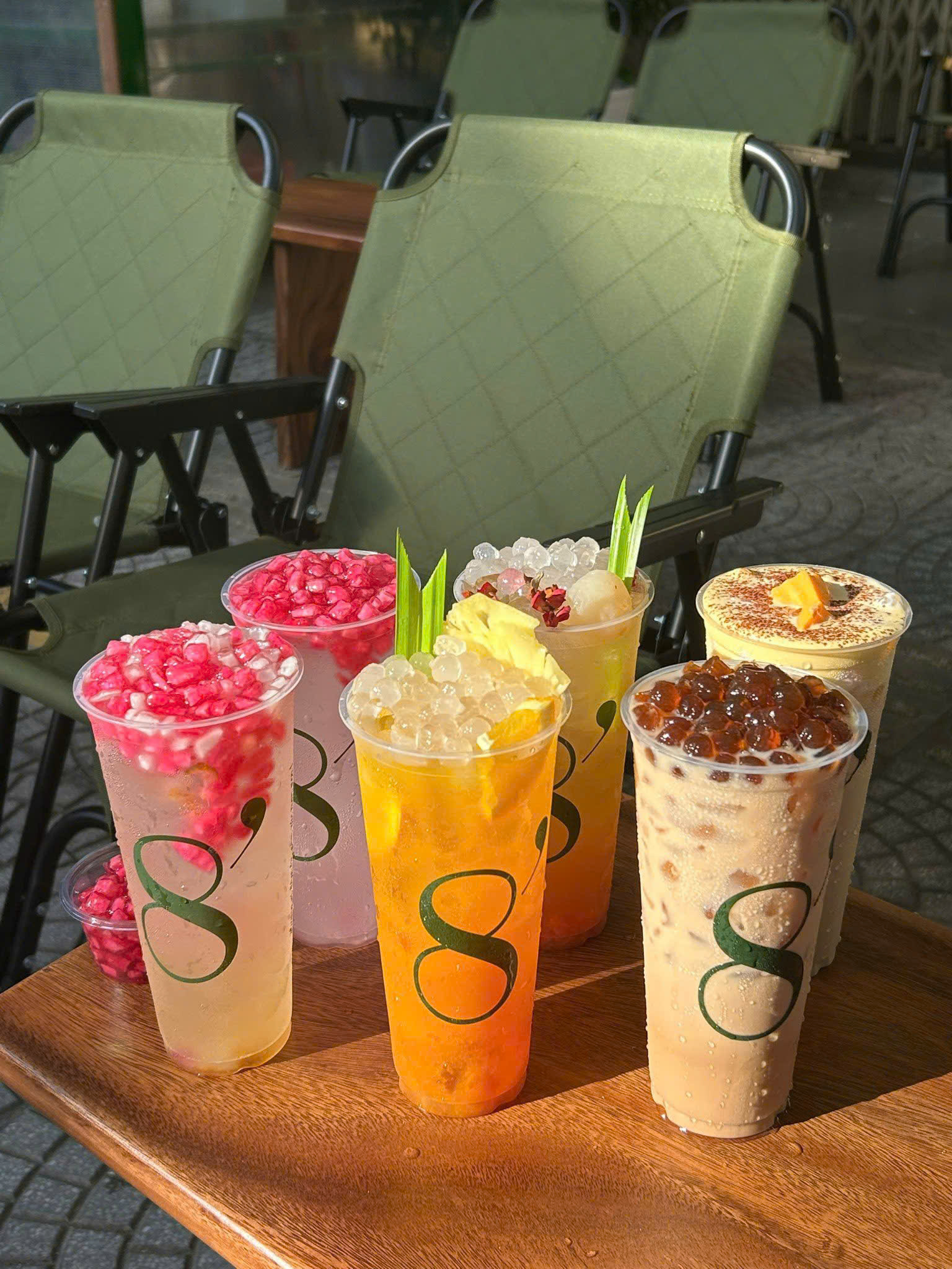 Trà sữa 8’- matcha- nước dừa