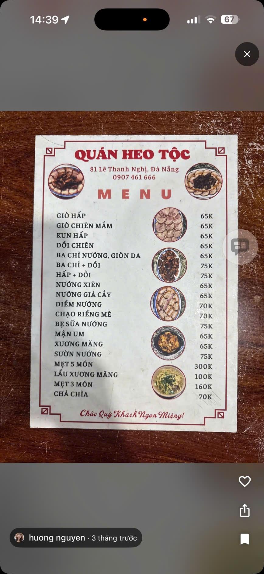 Quán nhậu Heo Tộc - 81 lê Thanh Nghị