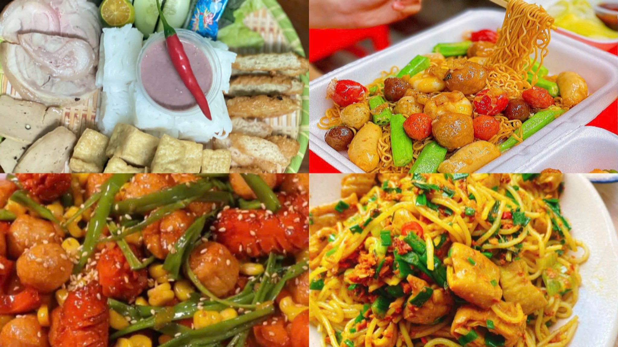 Thiên Đường Bún Đậu - Cá Viên Chiên - Lòng Xào Nghệ