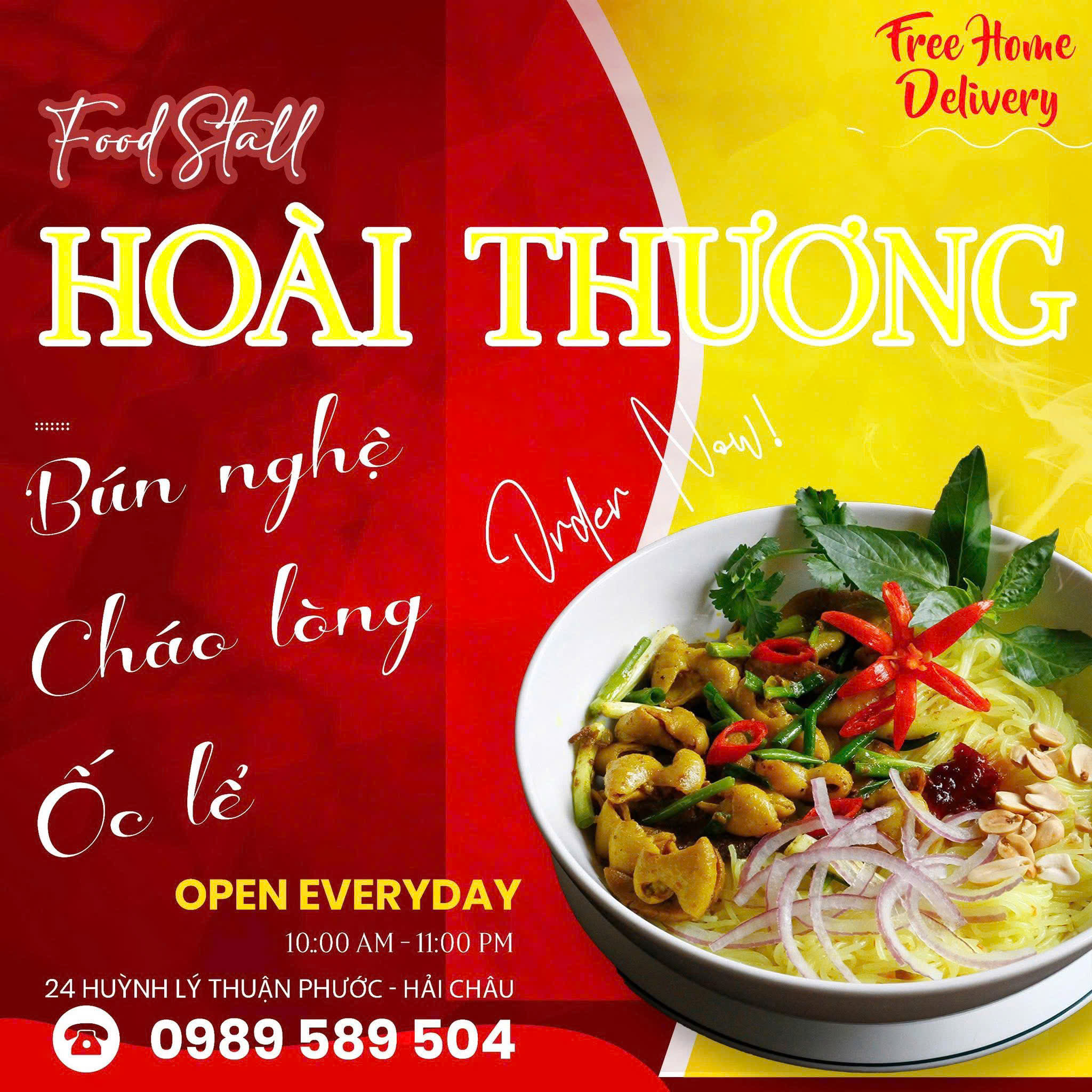 CHÁO LÒNG - BÚN NGHỆ - ỐC LỂ 3KU