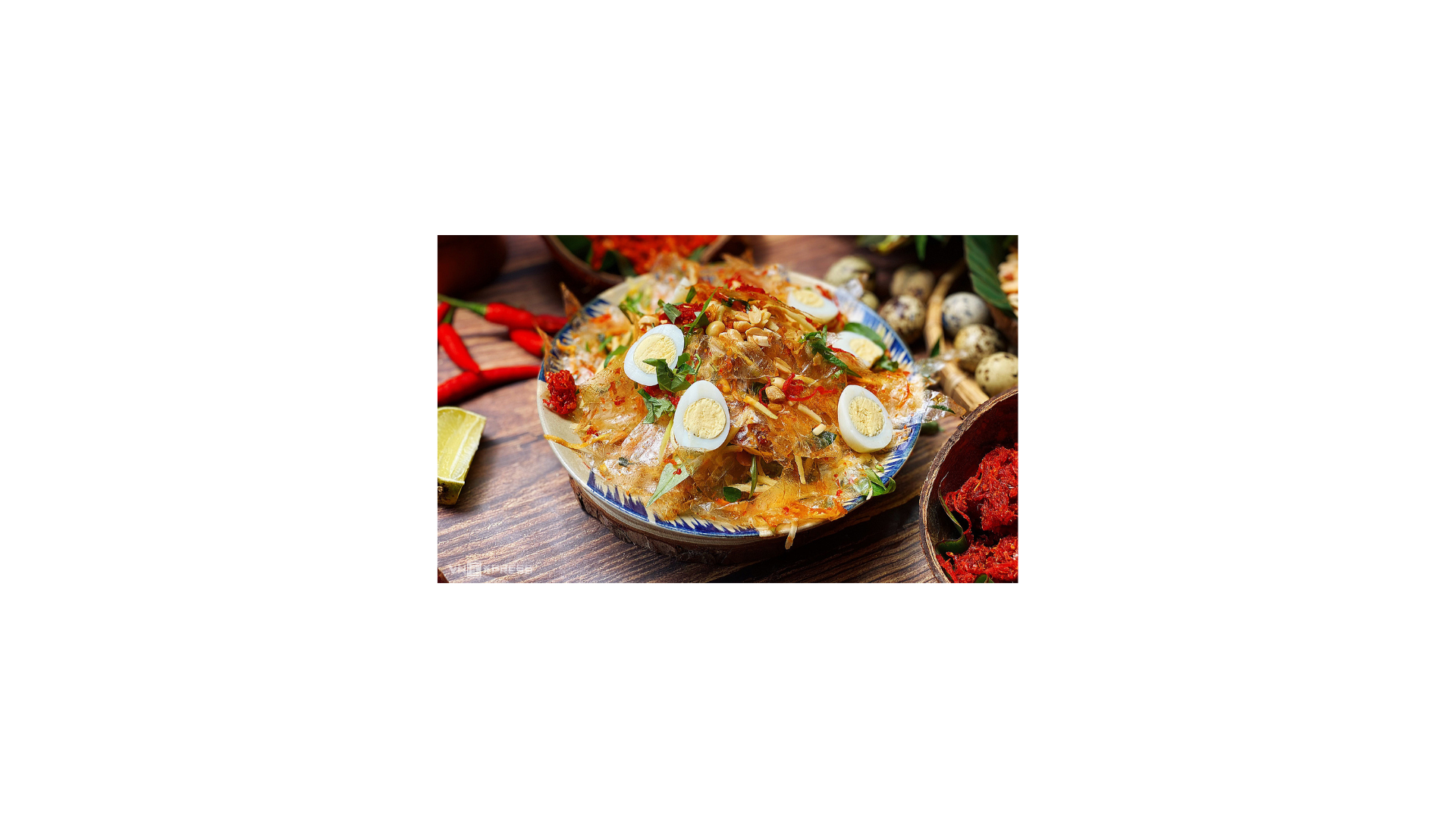 Bánh Tráng Trộn and Drink