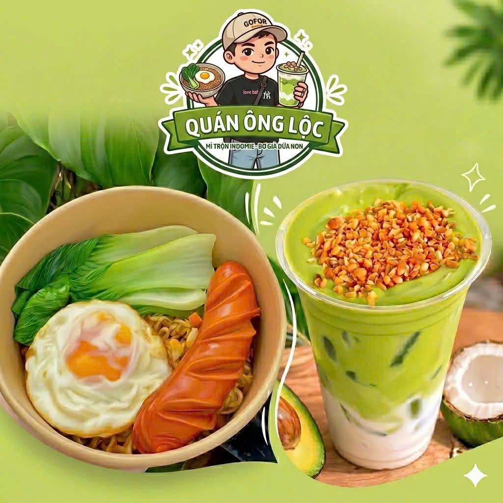 Mì Trộn Indomie & Bơ Già Dừa Non - Quán Ông Lộc - 47/43 Lý Thái Tổ